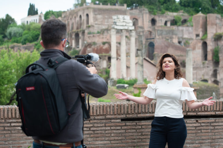 Videoclip da sessão fotográfica em Roma